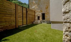 Residential artificial turf installation