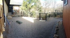 Residential K9Grass artificial turf for pets before photo